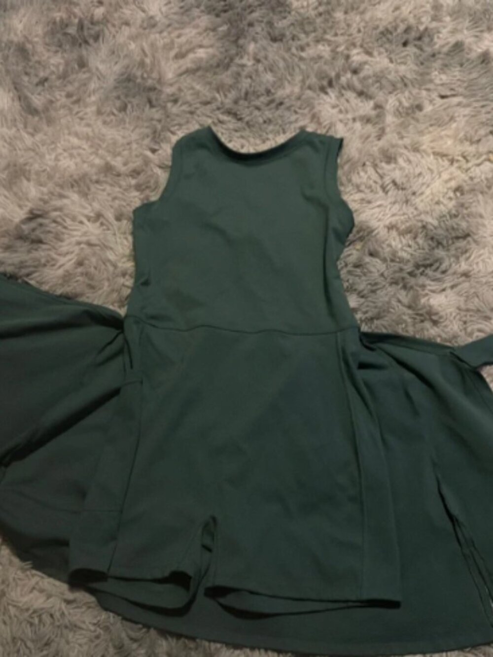 Green jumpsuit skort